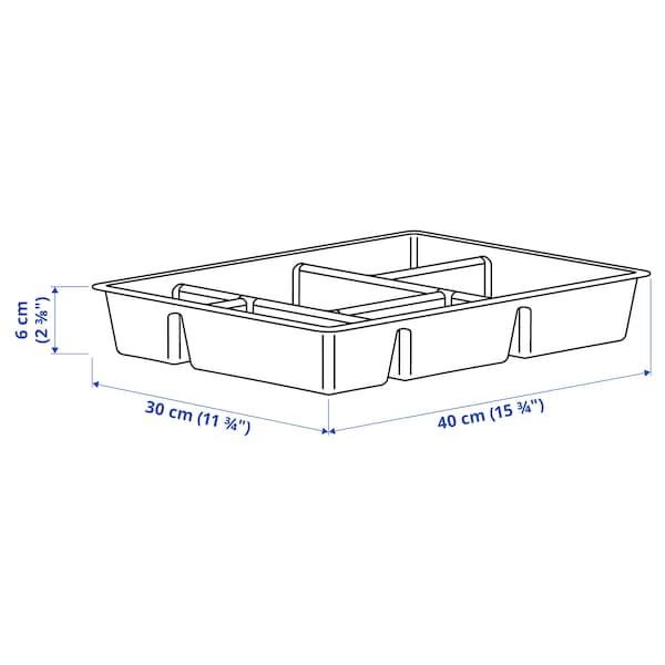 IKEA RAGGISAR tray, dark gray, 15 3/4x11 3/4 in, Ikea Ireland | 0642WAFXG