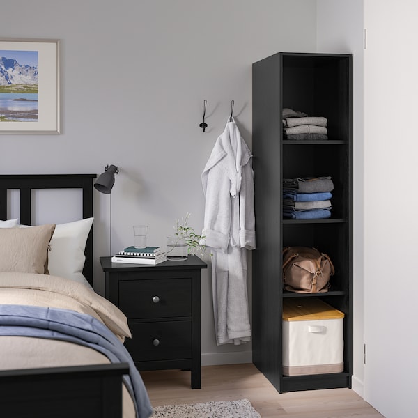 IKEA RAKKESTAD open wardrobe, black-brown, 15 3/8x69 1/4 in, Ikea Ireland | 3984VLZFY