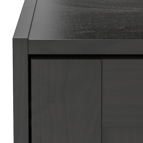 IKEA RAKKESTAD wardrobe with sliding doors, black-brown, 46 1/8x69 1/4 in, Ikea Ireland | 0593HMVIN