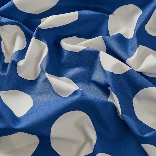 IKEA RAKLOSTA pre-cut fabric, blue/white, 59x118 in, Ikea Ireland | 4758BSLEU