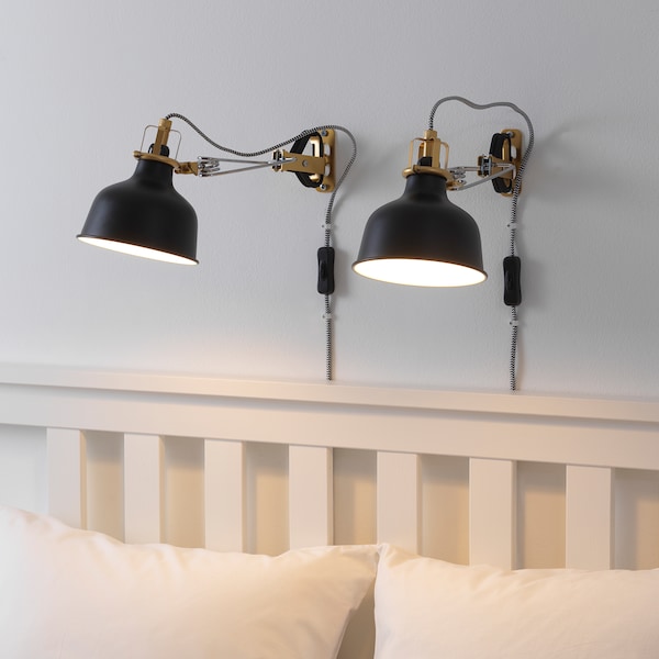 IKEA RANARP wall/clamp spotlight Black, Ikea Ireland | 4912ZSMJV