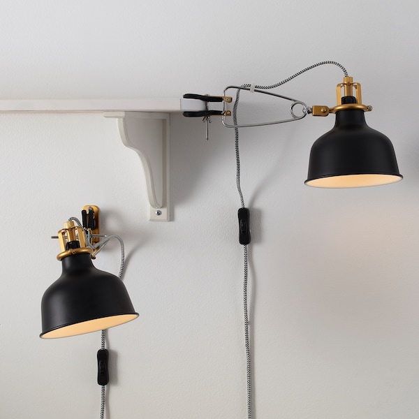 IKEA RANARP wall/clamp spotlight Black, Ikea Ireland | 4912ZSMJV