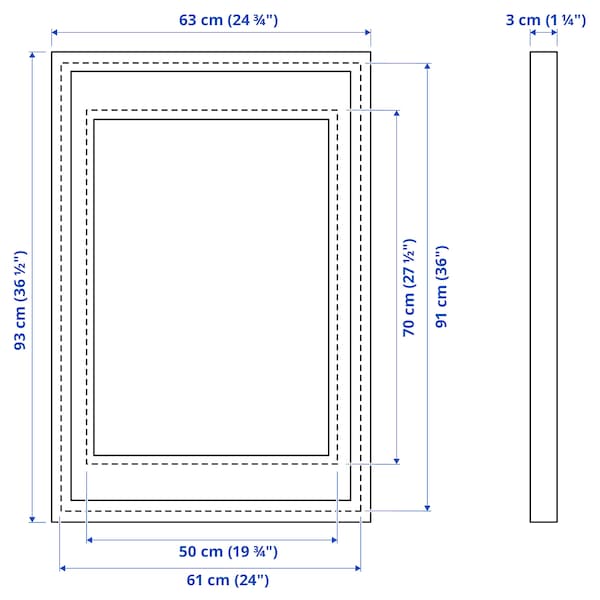 IKEA RÖDALM frame, 24x36 in Oak Effect, Ikea Ireland | 4159ZVQMF
