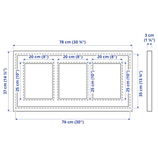 IKEA RÖDALM frame for 3 pictures, 30x13 ¾ in Black, Ikea Ireland | 3018QOAZD