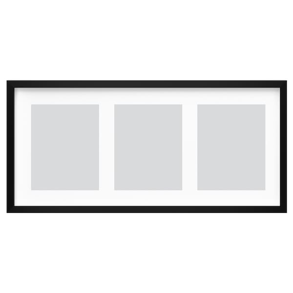 IKEA RÖDALM frame for 3 pictures, 30x13 ¾ in Black, Ikea Ireland | 3018QOAZD