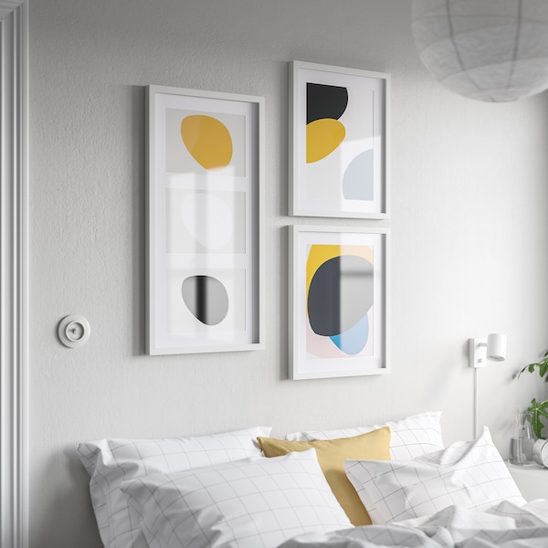 IKEA RÖDALM frame for 3 pictures, 30x13 ¾ in White, Ikea Ireland | 8249VBJWM