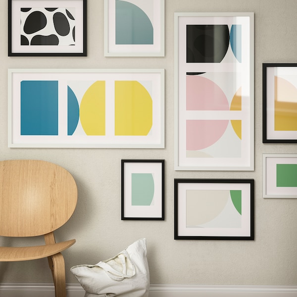 IKEA RÖDALM frame for 3 pictures, 30x13 ¾ in White, Ikea Ireland | 8249VBJWM