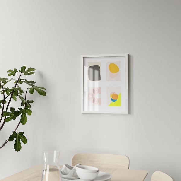 IKEA RÖDALM frame for 4 pictures, 15 ¾x19 ¾ in White, Ikea Ireland | 6981LOBWR