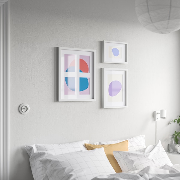 IKEA RÖDALM frame for 4 pictures, 15 ¾x19 ¾ in White, Ikea Ireland | 6981LOBWR