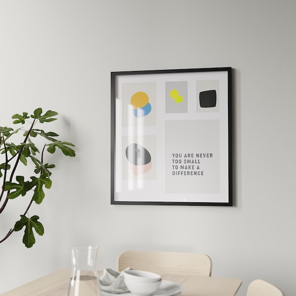 IKEA RÖDALM frame for 5 pictures, black, 25 ¼x28 in, Ikea Ireland | 1437SLEYJ