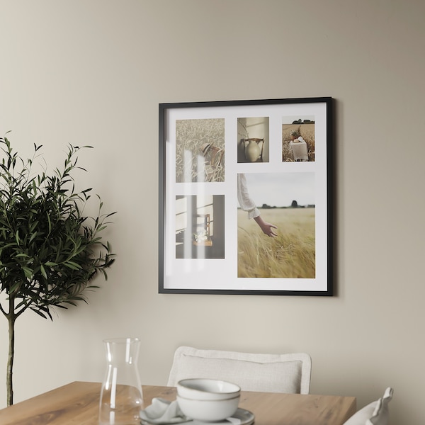 IKEA RÖDALM frame for 5 pictures, black, 25 ¼x28 in, Ikea Ireland | 1437SLEYJ