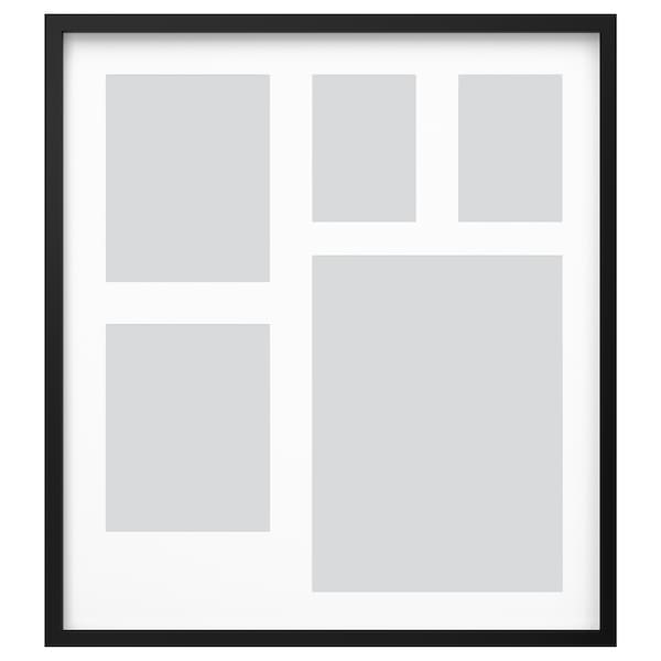 IKEA RÖDALM frame for 5 pictures, black, 25 ¼x28 in, Ikea Ireland | 1437SLEYJ