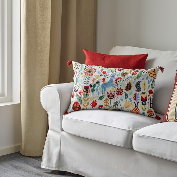 IKEA RÖDARV cushion, multicolor, 16x26 in, Ikea Ireland | 9317UKWSV