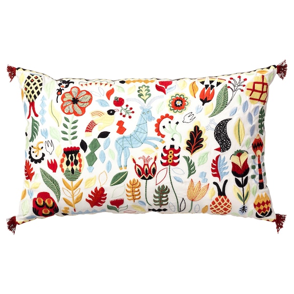 IKEA RÖDARV cushion, multicolor, 16x26 in, Ikea Ireland | 9317UKWSV