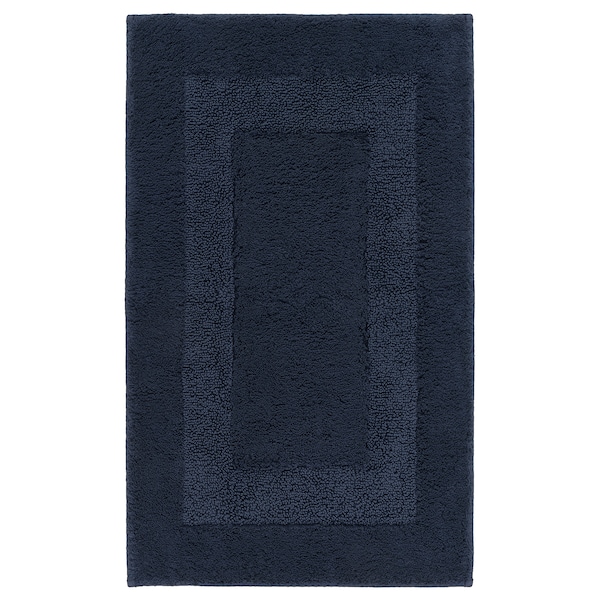IKEA RÖDVATTEN bath mat, 20x31 in Dark Blue, Ikea Ireland | 5386VDSBK