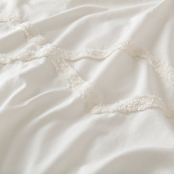 IKEA RÖDVIDE duvet cover and pillowcase(s), Twin White, Ikea Ireland | 2185CXZNH