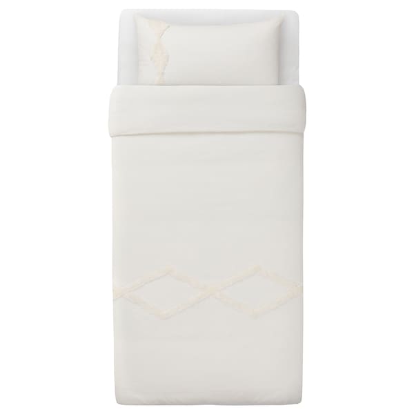 IKEA RÖDVIDE duvet cover and pillowcase(s), Twin White, Ikea Ireland | 2185CXZNH