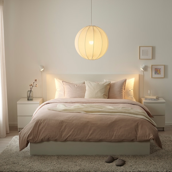 IKEA REGNSKUR pendant lamp shade, 20 in Round White, Ikea Ireland | 7256JXHRE