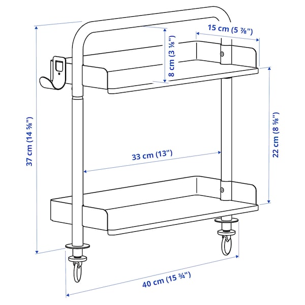 IKEA RELATERA desk combination, 46 1/8x23 5/8 in White, Ikea Ireland | 7430GNJWA