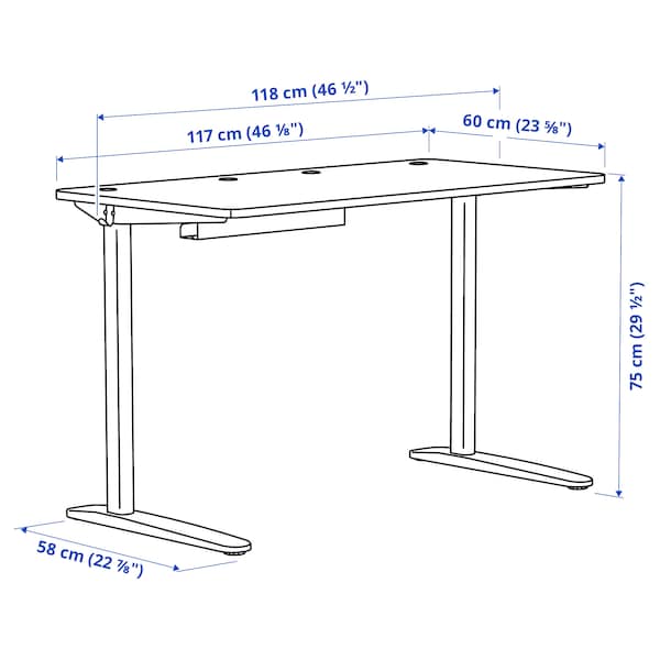 IKEA RELATERA desk combination, 46 1/8x23 5/8 in White / Light Gray / Green, Ikea Ireland | 4258CPZEF