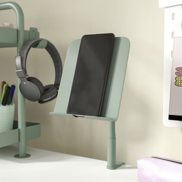 IKEA RELATERA desk combination, 46 1/8x23 5/8 in White / Light Gray / Green, Ikea Ireland | 4258CPZEF