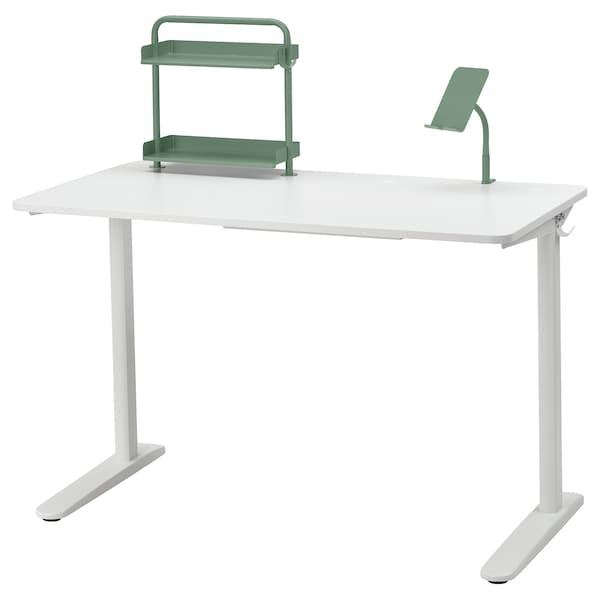 IKEA RELATERA desk combination, 46 1/8x23 5/8 in White / Light Gray / Green, Ikea Ireland | 4258CPZEF