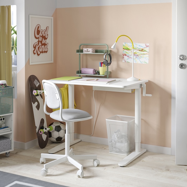 IKEA RELATERA desk combination sit/stand, white, 35 3/8x23 5/8 in, Ikea Ireland | 5367JXTFH