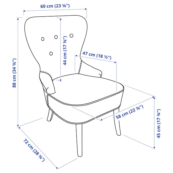 IKEA REMSTA armchair Hakebo Beige, Ikea Ireland | 6035QSWJC