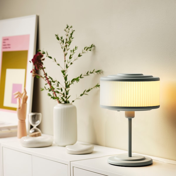 IKEA REMTÅNG table lamp, gray-green, 15 in, Ikea Ireland | 1634IOXQV