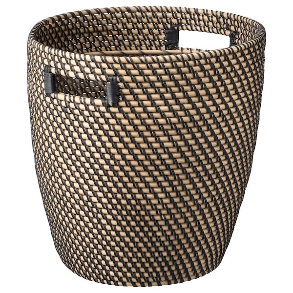 IKEA RÅGKORN plant pot, indoor/outdoor dark gray/beige, 12 ½ in, Ikea Ireland | 1264RYCDL