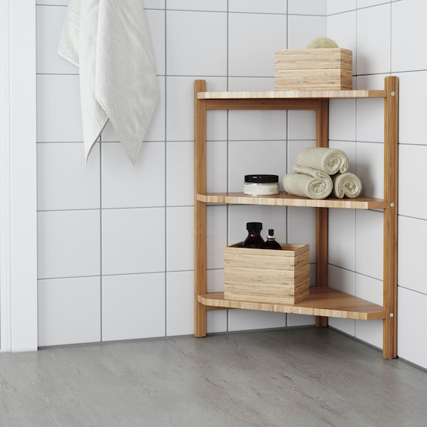 IKEA RÅGRUND Sink shelf/corner shelf, bamboo, 13 3/8x23 5/8 in, Ikea Ireland | 5836GBMJH