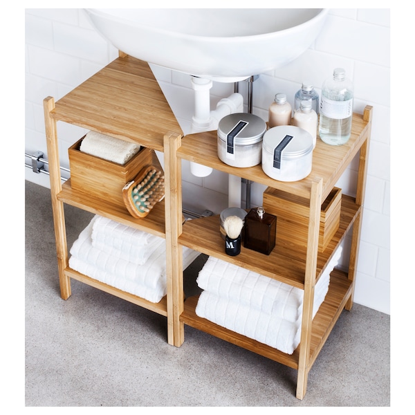 IKEA RÅGRUND Sink shelf/corner shelf, bamboo, 13 3/8x23 5/8 in, Ikea Ireland | 5836GBMJH
