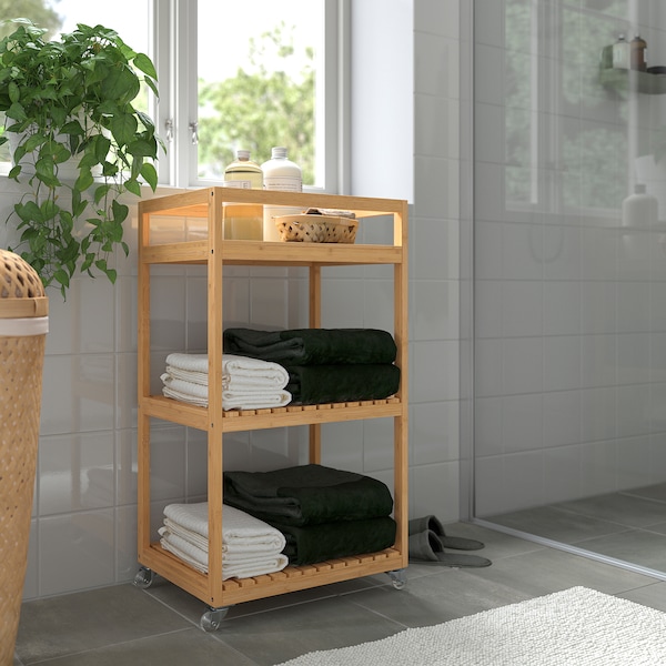 IKEA RÅGRUND cart, bamboo, 16 1/2x13x29 7/8 in, Ikea Ireland | 6302ATORQ