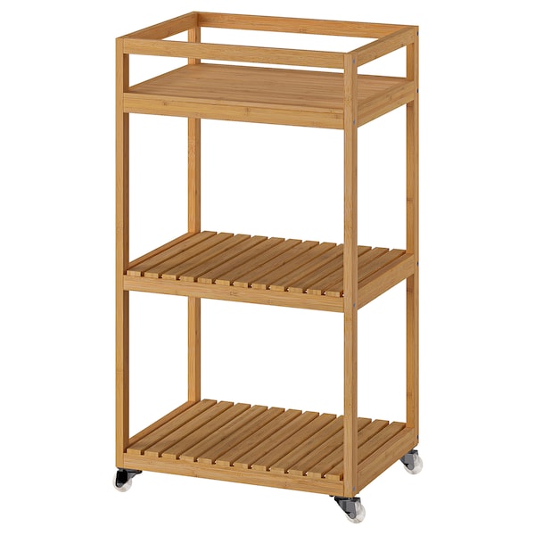 IKEA RÅGRUND cart, bamboo, 16 1/2x13x29 7/8 in, Ikea Ireland | 6302ATORQ