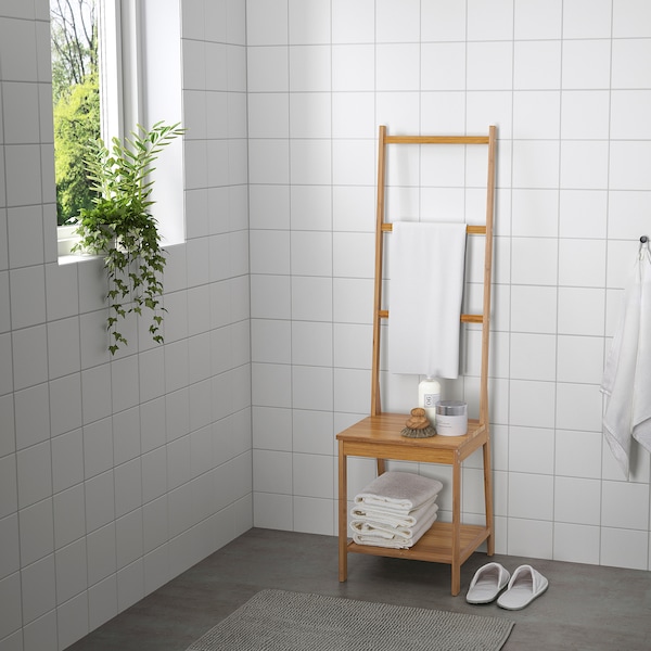 IKEA RÅGRUND chair with towel rack, bamboo, Ikea Ireland | 1324RTLIC