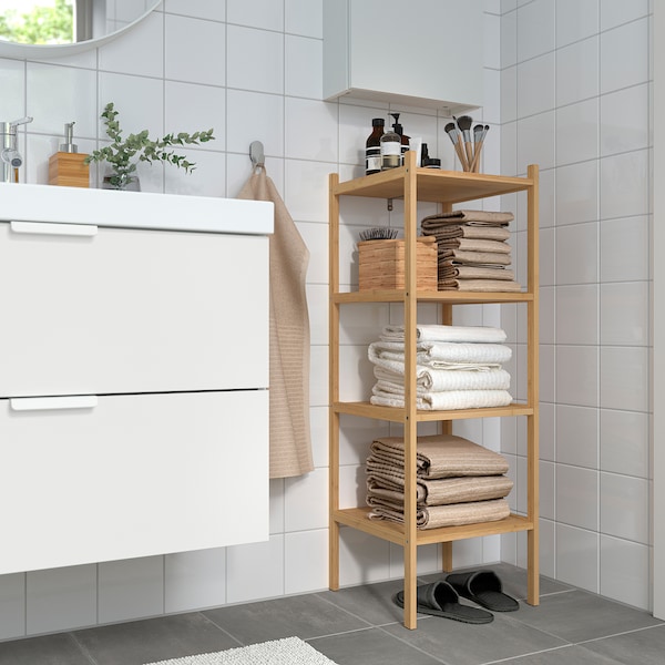 IKEA RÅGRUND shelf unit, bamboo, 14 5/8x14 5/8x41 in, Ikea Ireland | 0713FPYMI