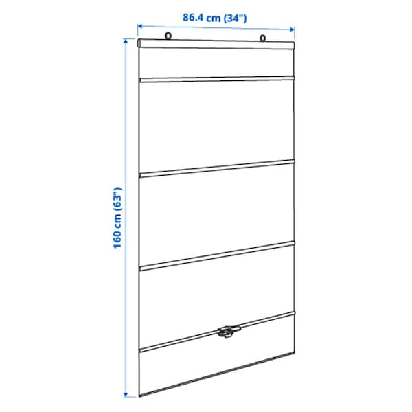 IKEA RINGBLOMMA Roman blind, 34x63 in White, Ikea Ireland | 4986VCZTL