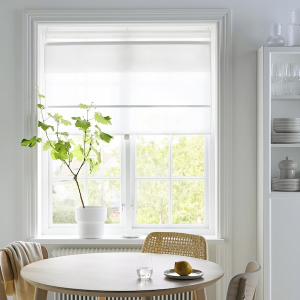 IKEA RINGBLOMMA Roman blind, white, 36x63 in, Ikea Ireland | 0637OSNTL