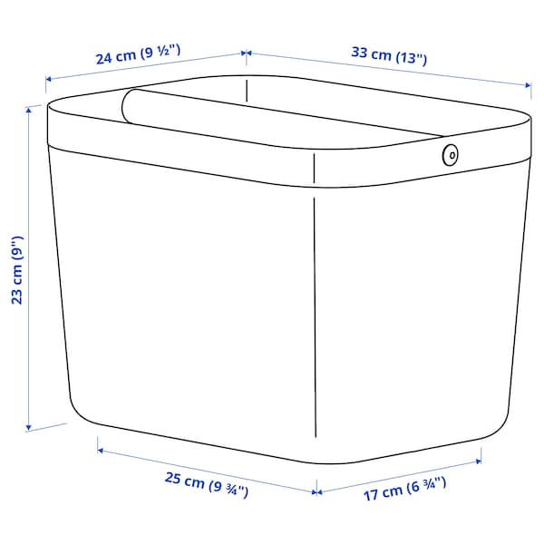 IKEA RISATORP basket with compartments, white, 13x9 ½x9 in, Ikea Ireland | 1735NPECV
