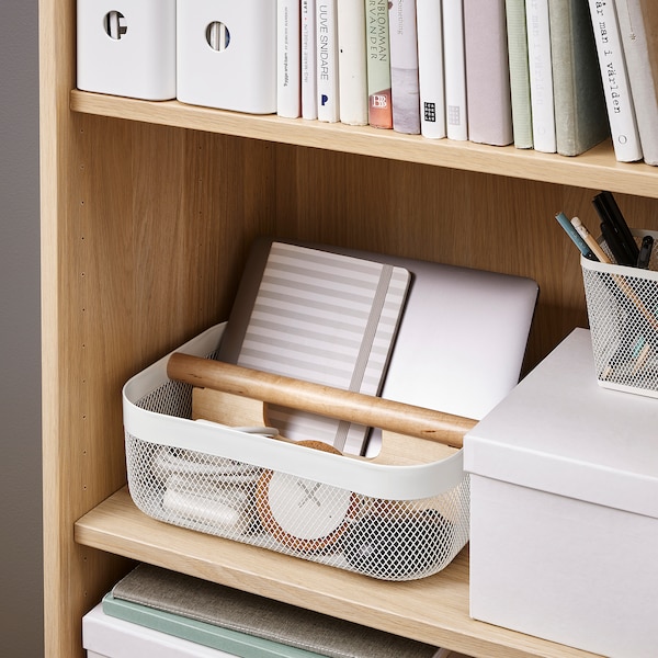 IKEA RISATORP basket with compartments, white, 13x9 ½x4 ¼ in, Ikea Ireland | 4361AYGQU