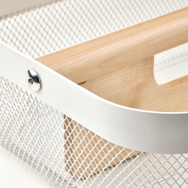 IKEA RISATORP basket with compartments, white, 13x9 ½x4 ¼ in, Ikea Ireland | 4361AYGQU