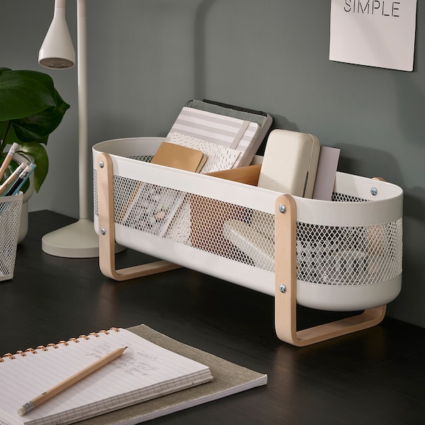 IKEA RISATORP desk organizer, white, 19 ¾x6 ¼x6 ¾ in, Ikea Ireland | 1604LTNRJ
