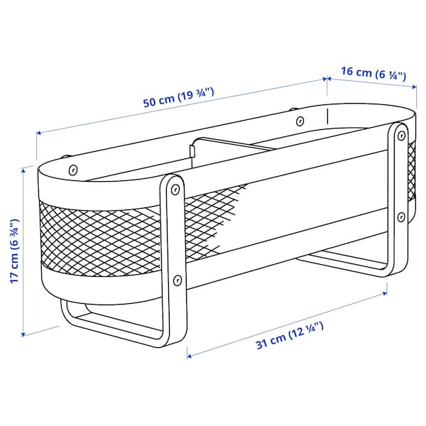 IKEA RISATORP desk organizer, white, 19 ¾x6 ¼x6 ¾ in, Ikea Ireland | 1604LTNRJ