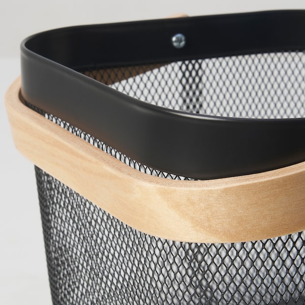 IKEA RISATORP wire basket, 9 ¾x10 ¼x7 in Dark Gray, Ikea Ireland | 8710AZGYX