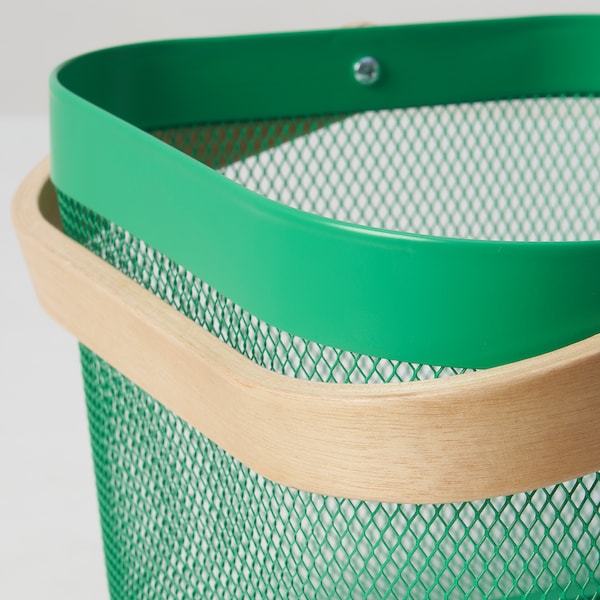 IKEA RISATORP wire basket, 9 ¾x10 ¼x7 in Dark Green, Ikea Ireland | 3857CJAQO