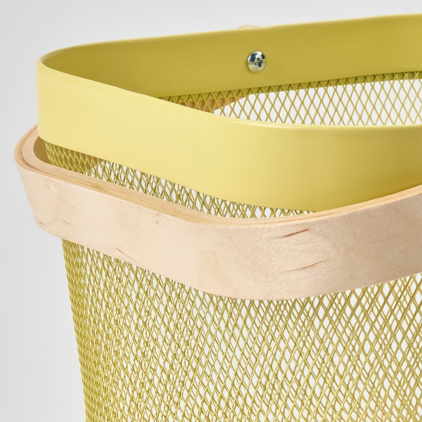 IKEA RISATORP wire basket, 9 ¾x10 ¼x7 in Light Yellow, Ikea Ireland | 8953SCJNA