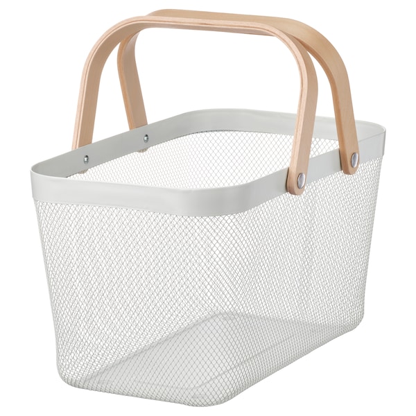 IKEA RISATORP wire basket, white, 10 ¾x16 ½x9 in, Ikea Ireland | 3125GZFEL
