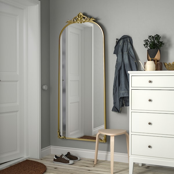 IKEA RÅMEBO mirror, gold, 29 1/2x66 1/8 in, Ikea Ireland | 4783AFEJS