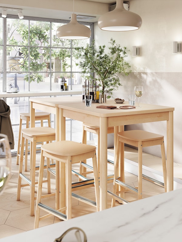 IKEA RÖNNINGE bar table, birch, 29 1/2x29 1/2 in, Ikea Ireland | 1309RAQHP