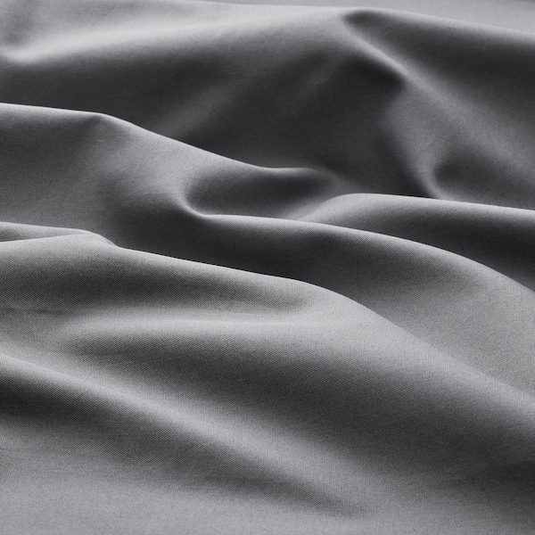 IKEA RÖNNVECKMAL fitted sheet, Full/Double Gray, Ikea Ireland | 0956MNGDA